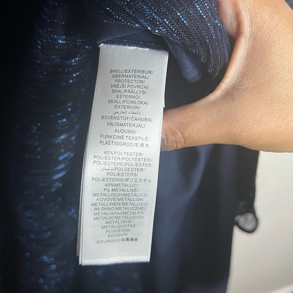 NWT-Adrianna Papell Metallic Crinkle dress, size 8. - Picture 15 of 16